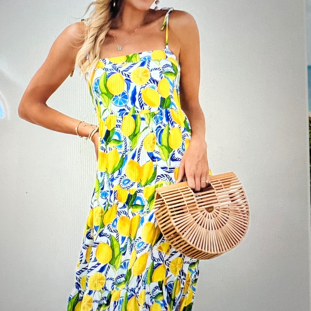 Kenny Flowers Positano Resort dress size small